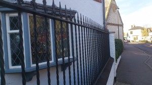 Fence rails with detail