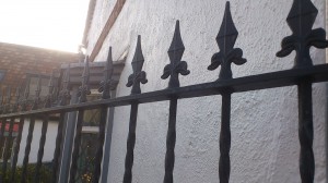 Fence rails with detail