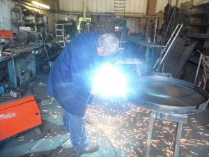 Welding the water feature