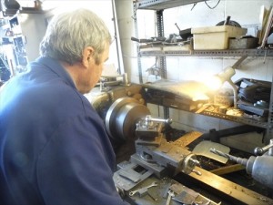 Brian at the work bench